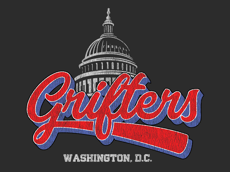 Washington DC Grifters shirt retro baseball political