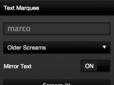 More custom UI components made for Screamager for iOS