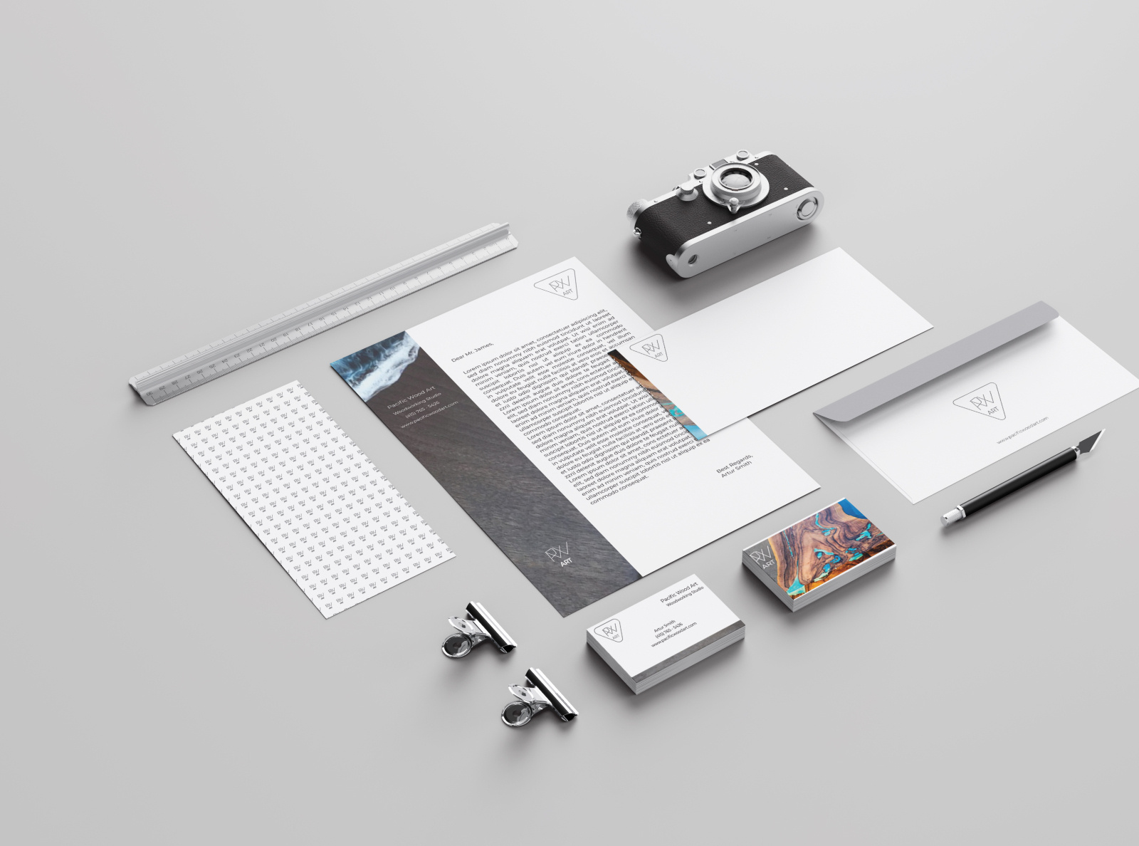 Wood Art Company Branding by Anastasiia Bashkatova on Dribbble