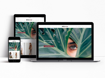 Mirror e-commerce project e commerce graphicdesign responsive design uxui
