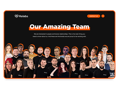 Ralabs Spacecraft - "Our Team" page concept concept design page space team ui ux web webdesign website website design