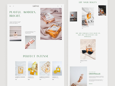 Perfumes store website concept - Collection