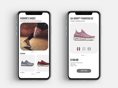 Hello Dribbble! app design mobile product card sneaker ui under armour ux
