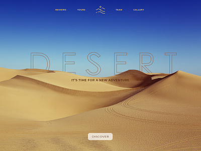 Desert desert design first page travel travel agency ui ux web design