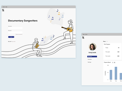 A web app that motivates users to practice musical instruments