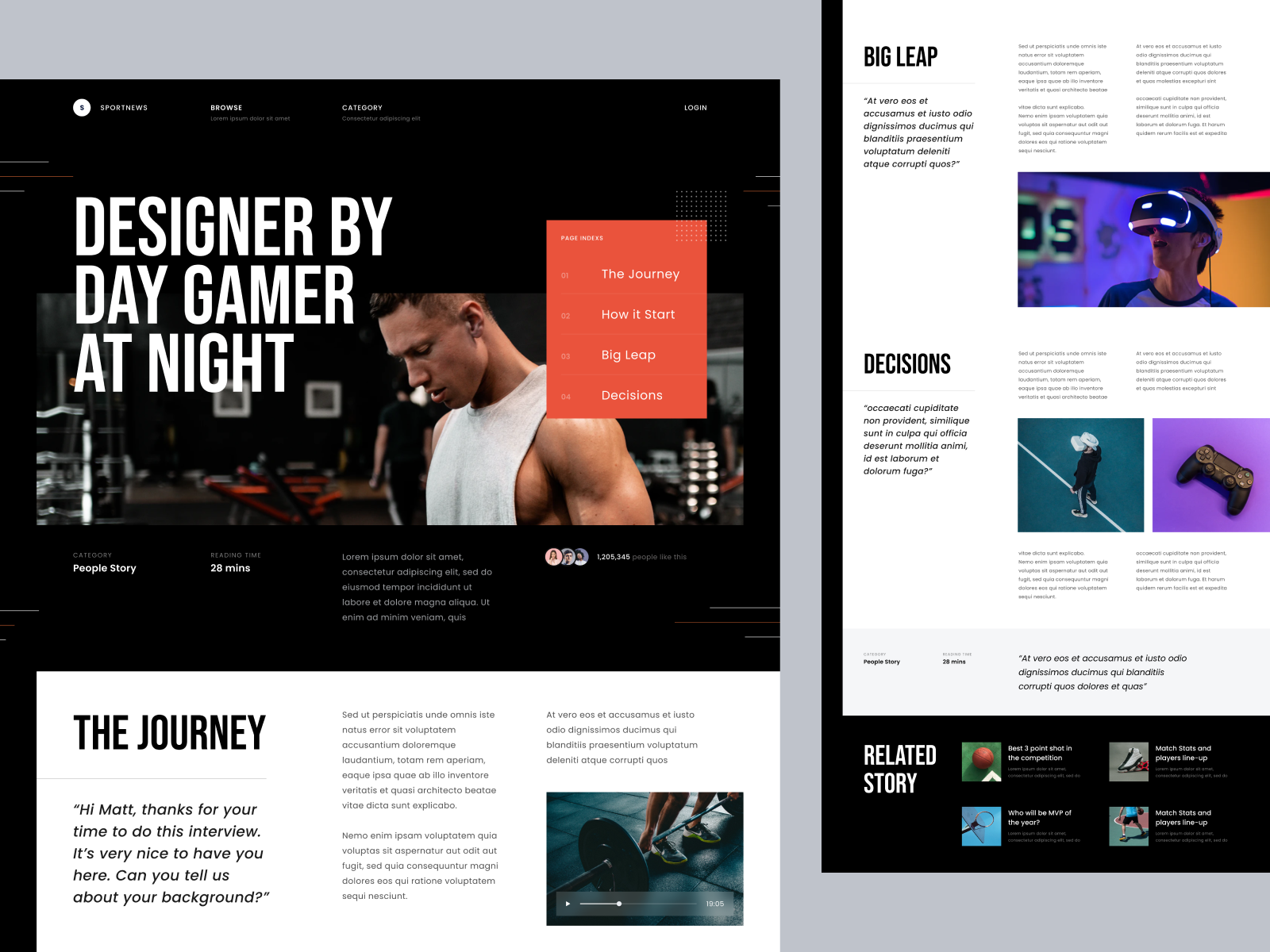 #Exploration Article Page by Dwinawan for Paperpillar on Dribbble
