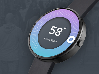 #Exploration |  Thermostat Dashboard for SmartWatch