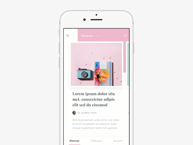 #Exploration | Pastel Color #3 android app article clean color detail gif ios list pallete pastel thumbnail