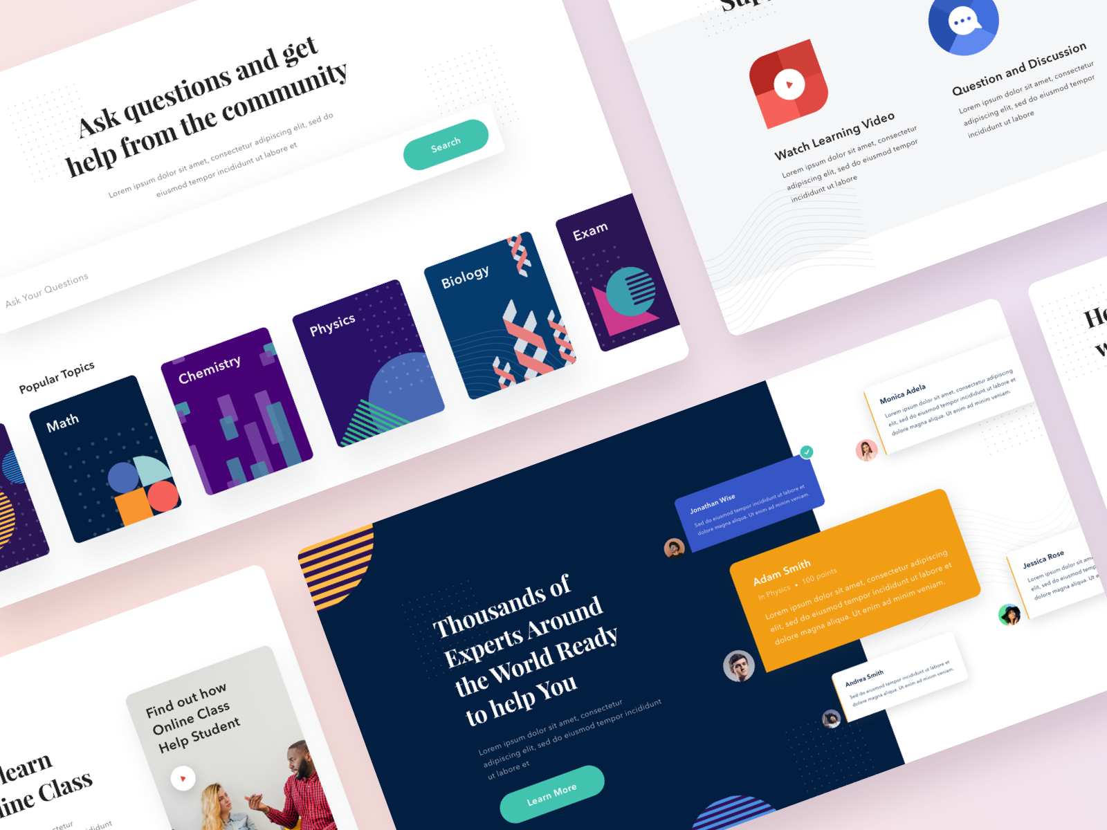 #Exploration - E Learning Website by Dwinawan for Paperpillar on Dribbble