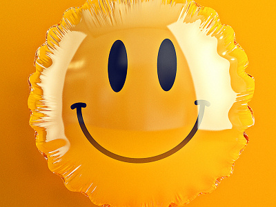 Just keep smiling.... 3d balloon cgi cinema 4d emoji