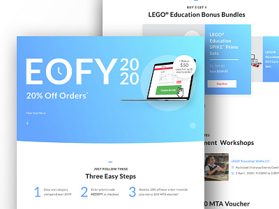 EOFY 2020 Campaign - Landing page design responsive design responsive website ui user experience user inteface ux ux ui