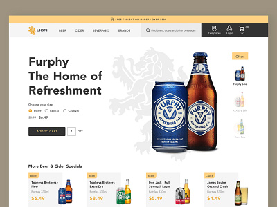 Lion Drinks - Case Study Concept design ui user experience user inteface ux ux ui