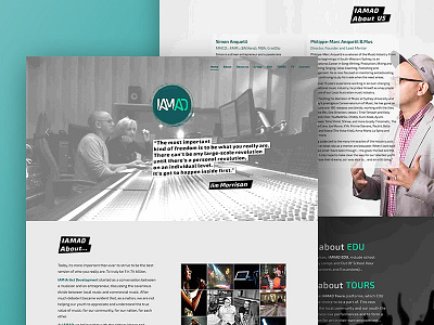 IAMAD - Website design design music website responsive design responsive website ui user experience user inteface ux ux ui