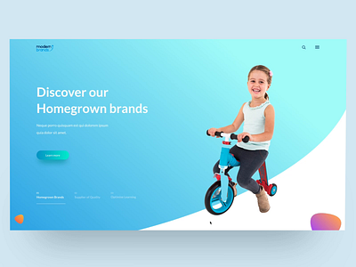 Modern Brands - Website Concept | Transition animation design ecommerce design responsive website slider design transition ui user experience user inteface ux