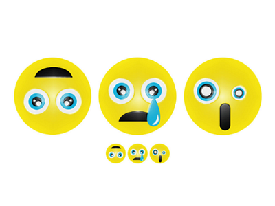 Emojis / Illustrations digital art emojis faces graphic design horror illustration sad terror