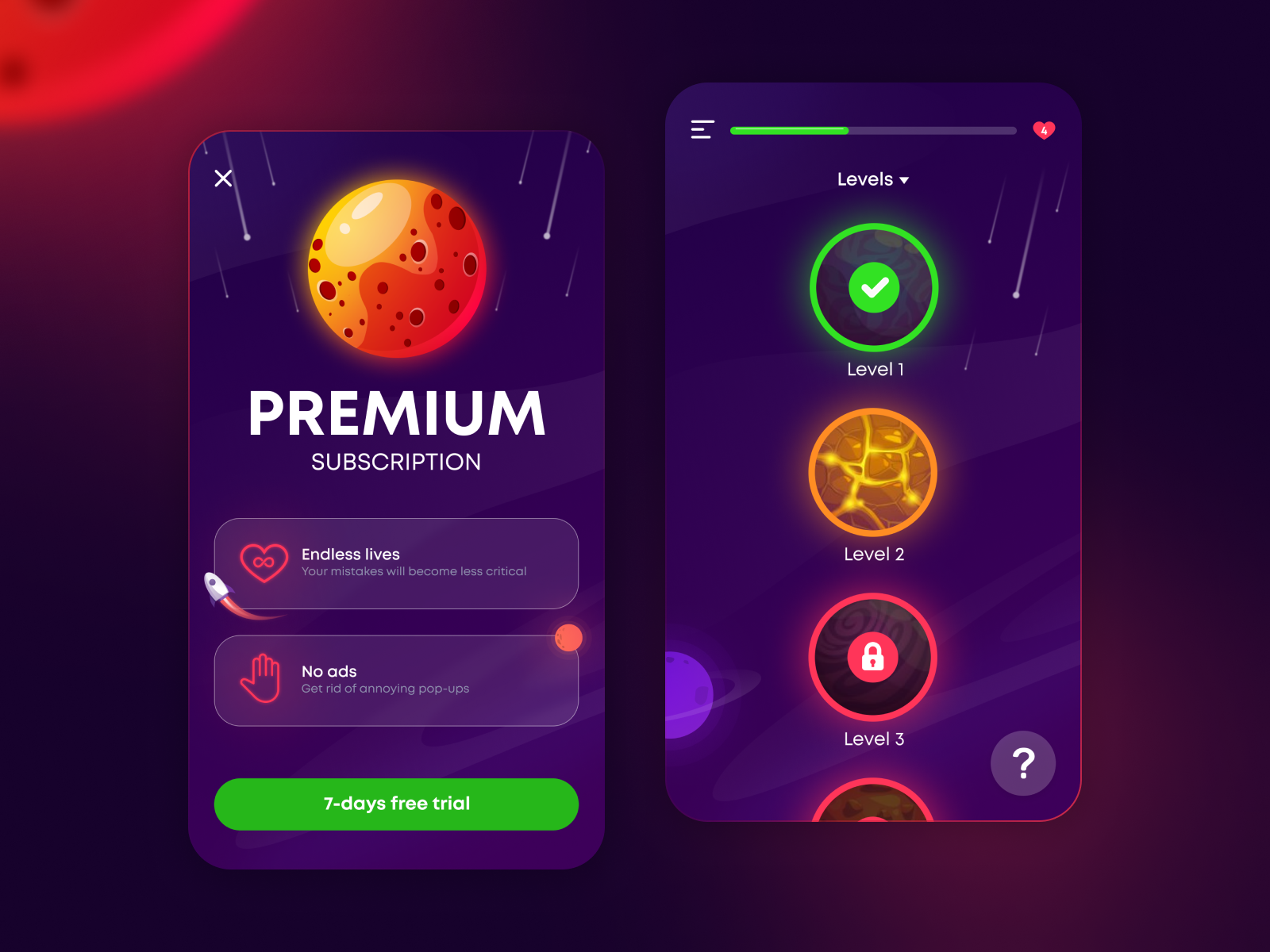 Mobile App UI Design by Oleh Bukhal on Dribbble