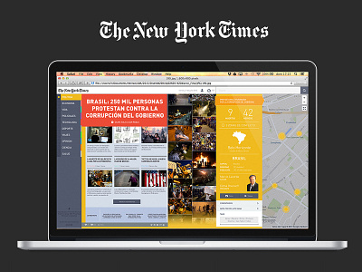 NYT Concept concept mobile navegation news nyt ui web