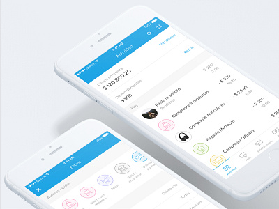 Mercado Pago bank filters icons list money transfer redesign ui wallet