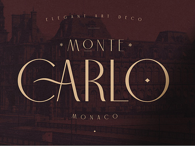 Carlo Monaco - Elegant Art Deco Typeface artdeco branding contemporary creative market elegant font font design simple type design typeface typography