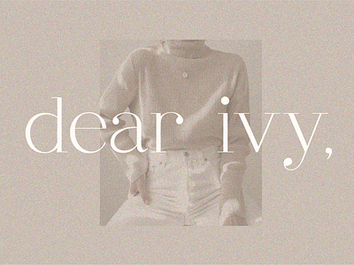dear ivy - fashion modern serif