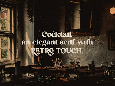 Cocktail - Elegant Retro Serif