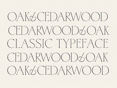 Cedarwood - Classy Serif