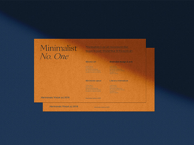 Minimalist No.1 - All Scenes by Harmonais Visual