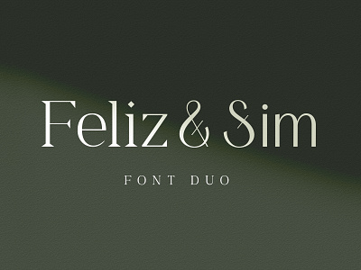 Feliz & Sim - Font Duo