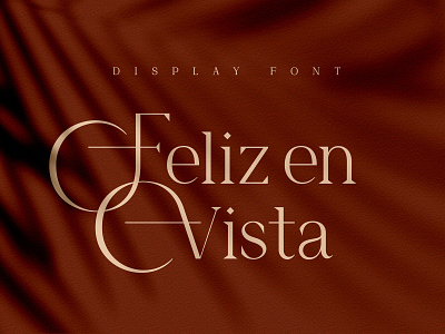 Feliz en Vista - Display Font branding creative market font graphic design logo logo design serif serif font type design typeface typography