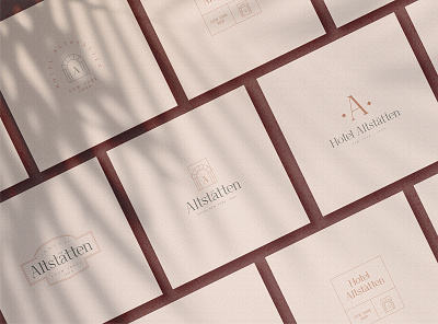 Altstatten Hotel Logo/Branding Kit branding contemporary creative market graphic design hospitality hotel logo logo design minimal mock up mockup natural light photography