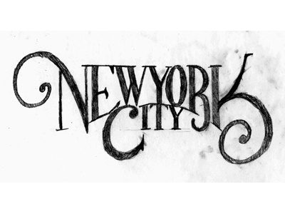 New York lettering