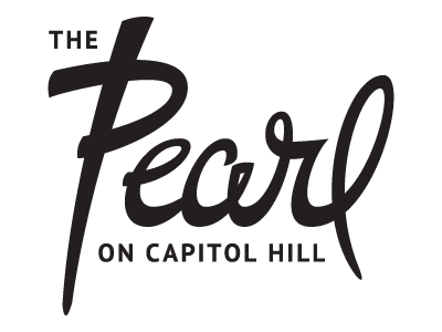 The Pearl logo logo script typography