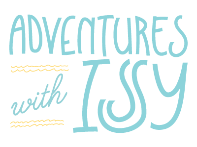 Adventures With Issy handwriting lettering typography