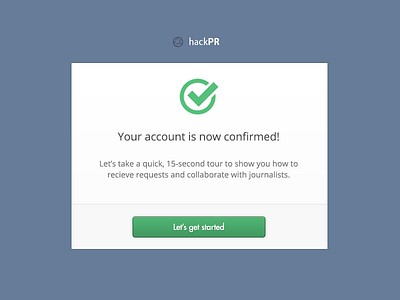 Account Confirmation / Onboarding confirmation futura hackpr proxima nova