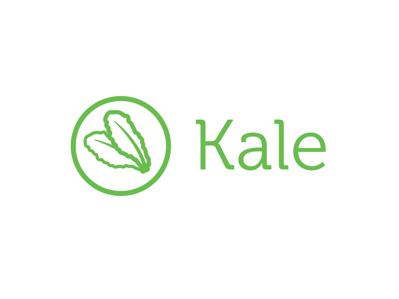 Kale via Sketch illustration kale logo museo sketch vector
