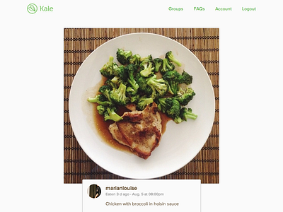 Kale - Proud meal food kale meal open sans proxima nova
