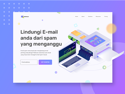 Smart E-mail for better life Hero Landing page