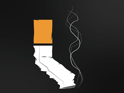 California Ash ca cali california cigarette cigarettes fake band friday illustration smoke