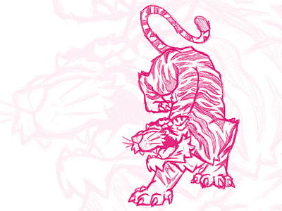 Tiger WIP bengal drawing illustration jungle jungle book sketch stripes tattoo tiger wip