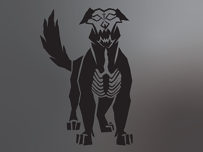 Barghest barguest black black dog dog english folklore ghost hound icon icons illustration legend monster myth mythology omen skull woodblock york