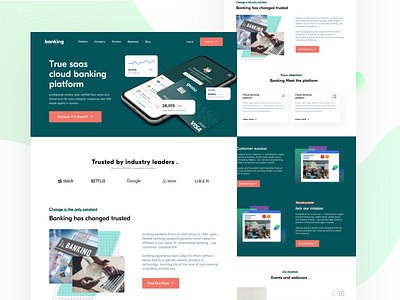 Cloud Banking website design