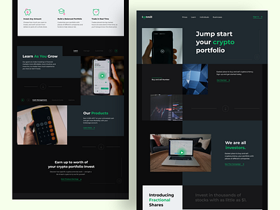 Lootmill - Cryptocurrency Company Landing Page bitcoin crypto crypto currence crypto exchange crypto web crypto website design exchange landing page minimal product design ui ux web design website website design