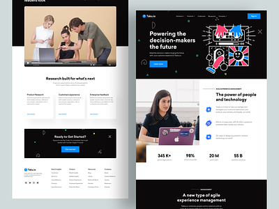 ''Taku.io'' - ''Agile Experience Business Management Website'' business business management color customer experience design experience illustration landing page management minimal product design product experience products solutions ui ux website website design
