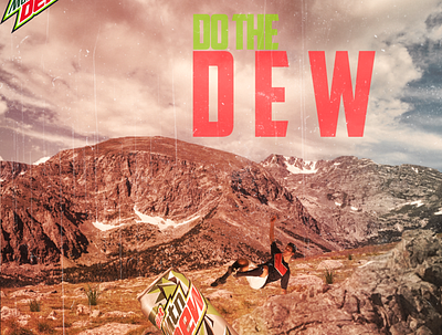 Dew manipulated Ad by me branding design manipulation