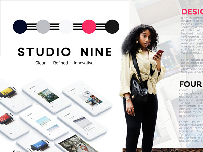Studio Nine Style Exploration, Light Theme style tile styles visual identity youthful