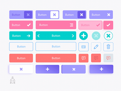 flat ui design buttons