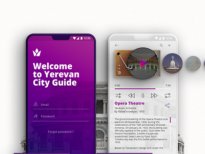 Yerevan City Guide adobe xd dailyui figma invision mobile app design opera sketch sketch app ui ux design ui desgin uidesign ux design web web design web designer