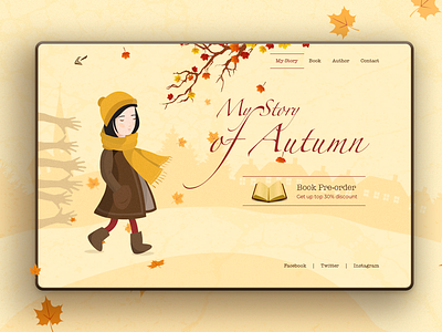 Autumn vibes adobe xd dailyui design figma illustraor illustration inspiration invision sketch sketch app typography ui ui ux design ui desgin uidesign ux ux design web web design web designer