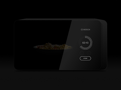 Daily UI #014 appliances bosch cooking countdown timer dailyui microwave oven timer ui uiux