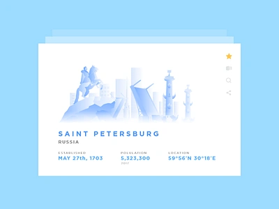 Daily UI #045 city dailyui info card ui